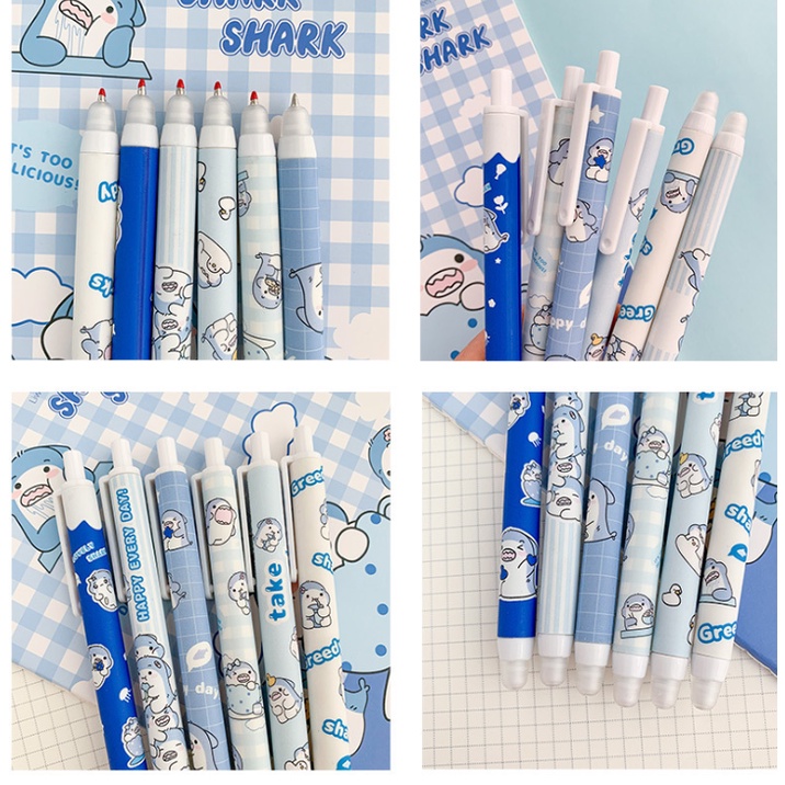 Bút Mực Gel Ngòi 0.5mm Họa Tiết Hoạt Hình Dễ Thương