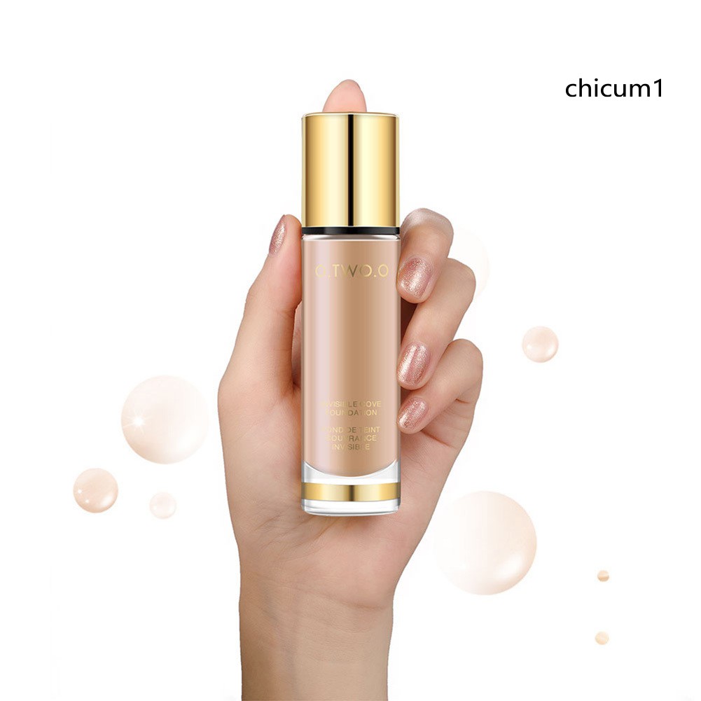 [Hàng mới về] Kem nền che khuyết điểm Otwoo dạng lỏng dưỡng ẩm kiểm soát dầu trang điểm lâu trôi mềm mịn