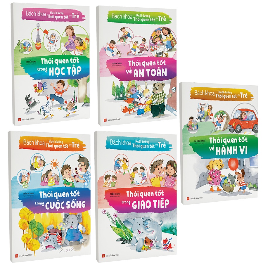 Sách: Combo 5 Cuốn:Thói Quen Hành Vi + Thói Quen Cuộc Sống + Thói Quen Giao Tiếp + Thói Quen An Toàn + Thói Quen Học Tập