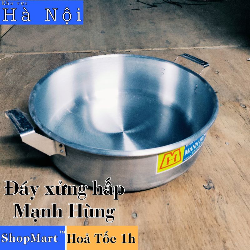 Đáy xửng hấp nhôm Mạnh Hùng đủ size 34, 36, 38, 40, 42, 44, 46, 48, 50, 60 cm đáy xửng hấp bánh bao, xôi
