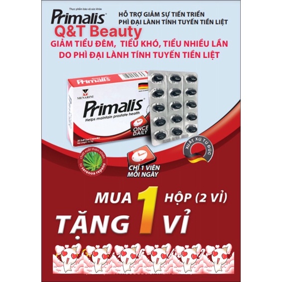 Primalis 1h tặng 1vỉ