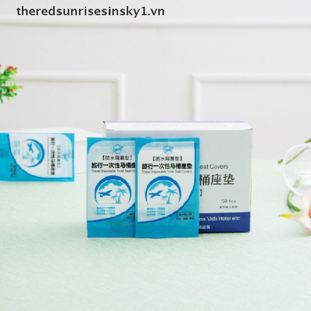 Bộ 50 túi bọc bệ ngồi bồn cầu bằng PE sử dụng 1 lần
