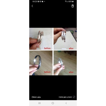 Sỉ 10 lọ dung dịch làm sáng vàng bạc, nước rửa sáng bạc