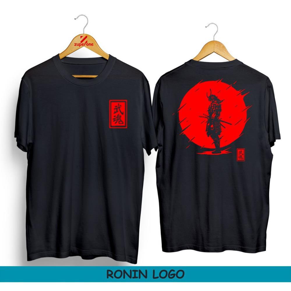 Áo in Ronin Logo Black Samurai Japan Kanji Otaku ngắn tay đẹp siêu ngầu giá rẻ nhất