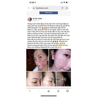 Serum giảm mụn, chấm thâm mụn Lumos Acne 5ml