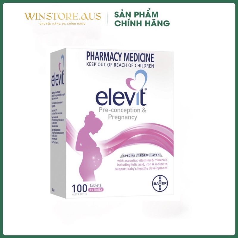 Vitamin Cho Mẹ Sắp Mang Thai Và Mang Thai Elevit Pre-Conception &amp; Pregnancy 100 Viên