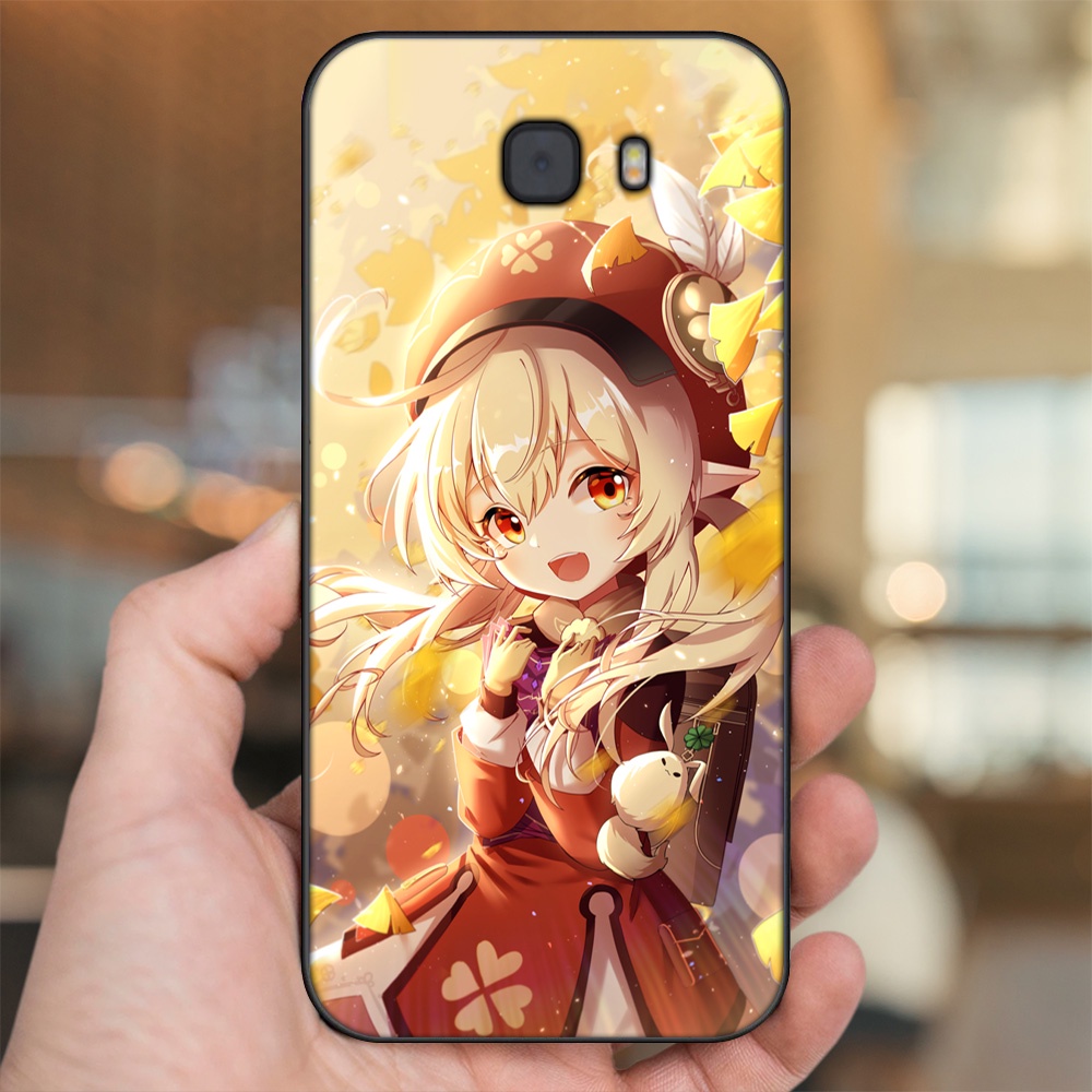 Ốp lưng Samsung C9 Pro viền đen in hình Klee Genshin Impact