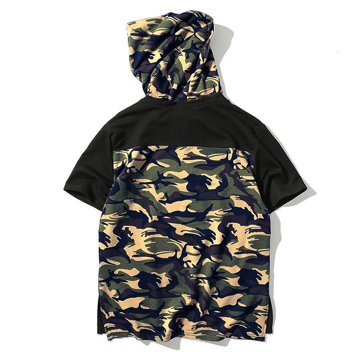 Áo thun Hoodie Camo lính Unisex