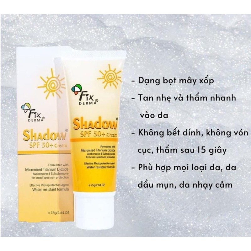 Chống Nắng Toàn Thân Fiixderma Shadow SPF 50+ (75g)