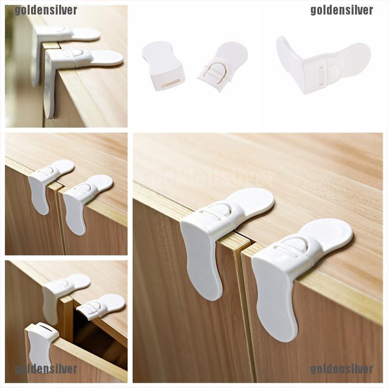 Khóa an toàn gắn cửa tủ lạnh/tủ đựng chén dĩa/ngăn kéo cho trẻ mới biết đi
