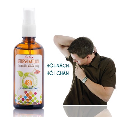 Tinh Dầu Xịt Khử Mùi Cơ Thể - thiên nhiên, hiệu quả 48h