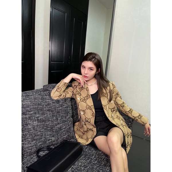 Áo vest nữ cao cấp thương hiệu Gucci GG/GC thiết kế mới 2022 sang trọng