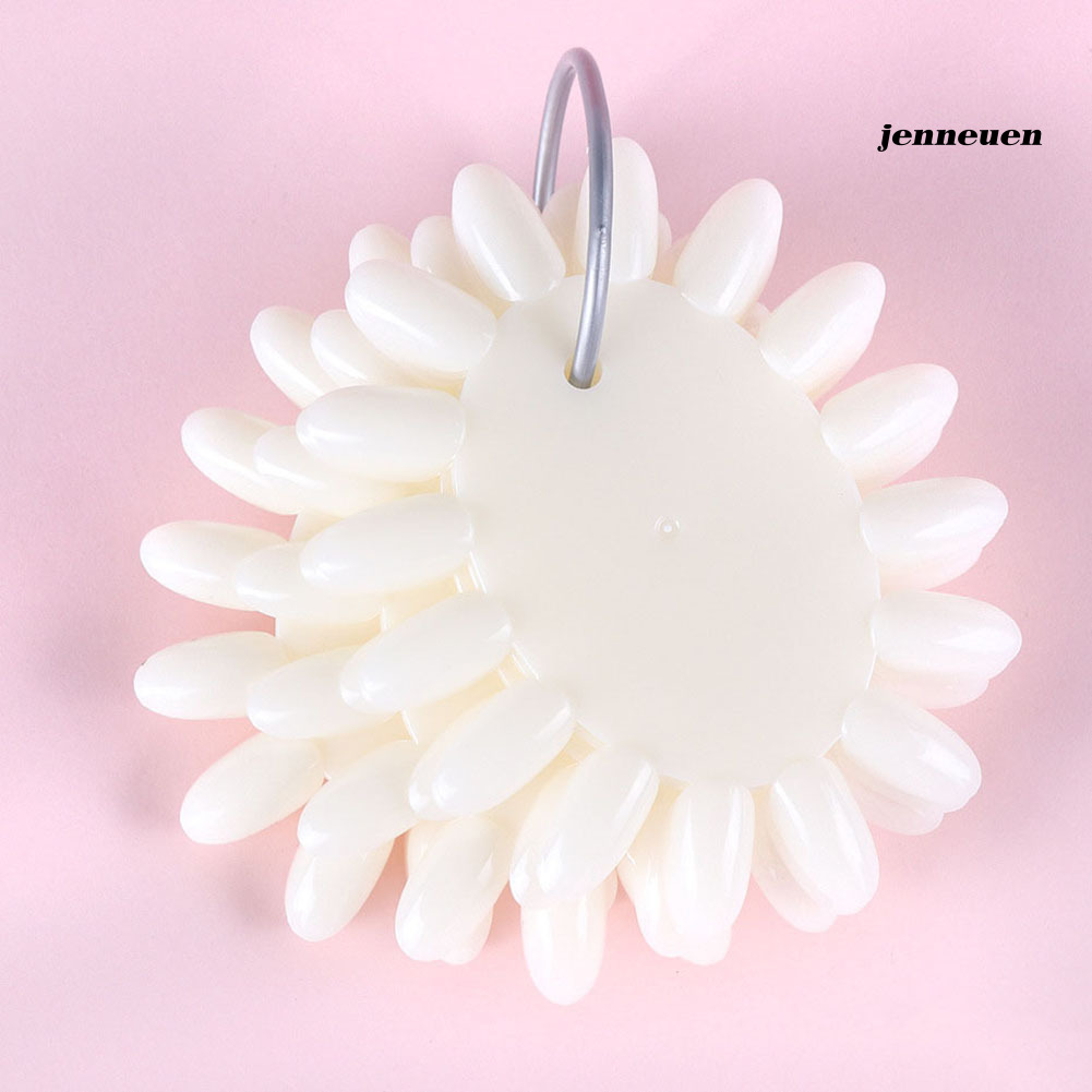 [Hàng mới về] Bộ 160 khuôn móng tay giả hình hoa hướng dương bằng nhựa acrylic trưng bày màu