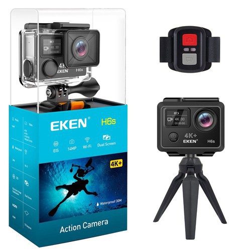 Camera Hành Động Thể Thao 4K Eken H6S - Tặng Kèm Dock Sạc + Pin