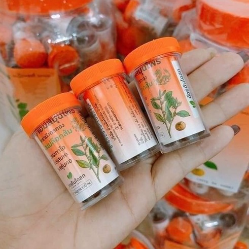 Hộp 60 Hủ Kẹo Ngậm Ho Cam Thảo Ouayun Vị Cam và Chanh, Thảo Dược Thái Lan 100 viên Siêu Hiệu Quả - LAI'S STORE