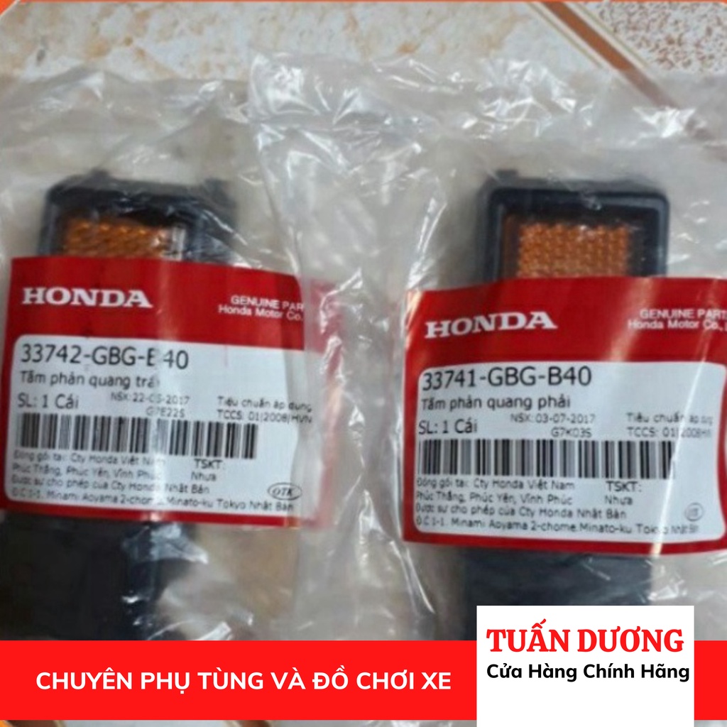 Mắt cua ốp vai xe Dream chính hãng, phản quang lắp cho dream thái và dream việt các đời hàng xịn