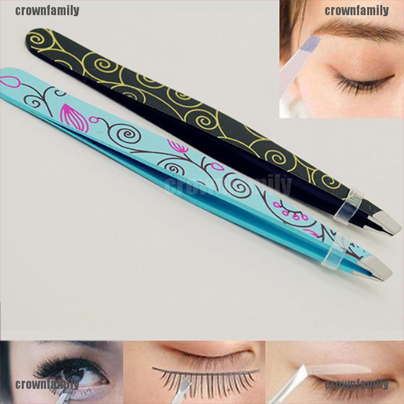 (hàng Mới Về) Nhíp Nhổ Lông Mày Bằng Thép Không Gỉ Chuyên Nghiệp