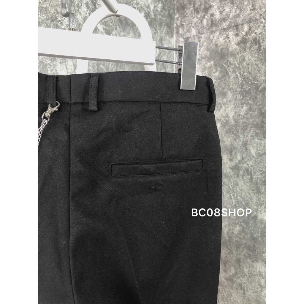Quần Tây Nam Dáng Baggy Suông Màu Đen Basic Chất Vải Cotton Mát BC075 ( TẶNG KÈM XÍCH) | BigBuy360 - bigbuy360.vn