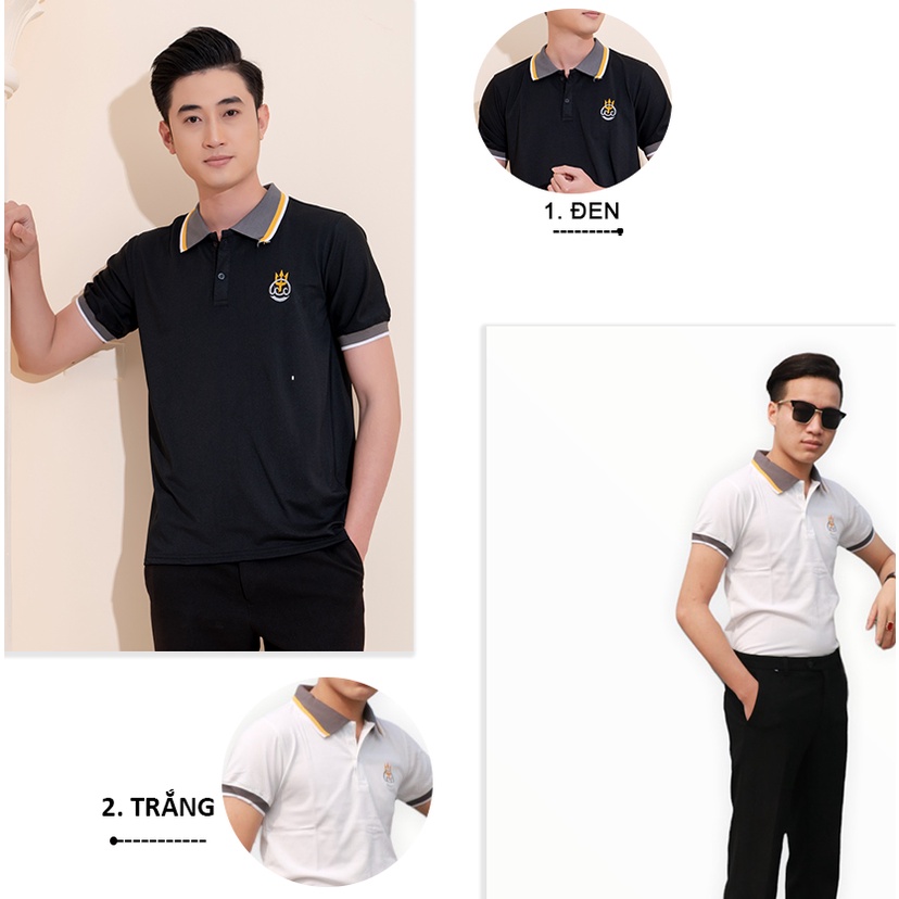 [Mã LTBAUAB13 giảm 7% đơn 99K] Áo Polo Nam Azila - Cổ Bẻ Chất vải cá sấu Mềm Mịn Co Dãn phối viền cổ