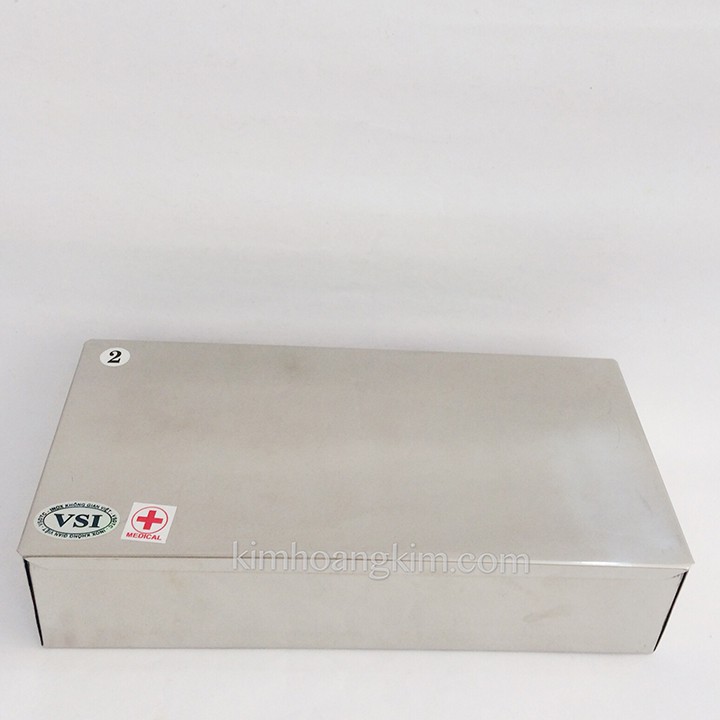 Hộp đựng dụng cụ y tế - Hộp chữ nhật inox các cỡ