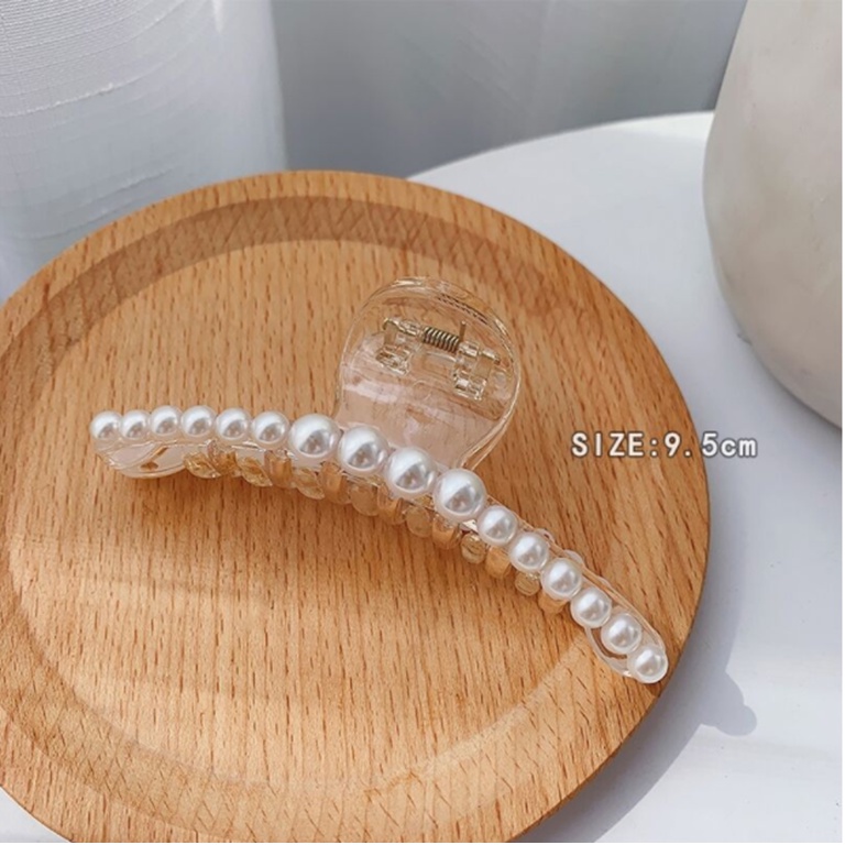 Kẹp tóc hàn quốc càng cua đính trân châu xinh xắn phù hợp cho bạn nữ đi chơi đi học