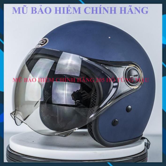 Mũ bảo hiểm 3/4 có kính chính hãng GRO cao cấp - kính ngắn