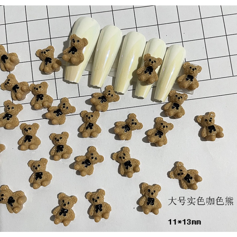 Charm gấu đính móng siêu xinh dành cho Nail