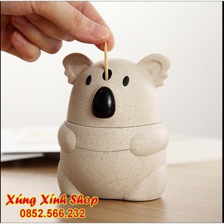 Lọ để tăm lúa mạch hình gấu trúc