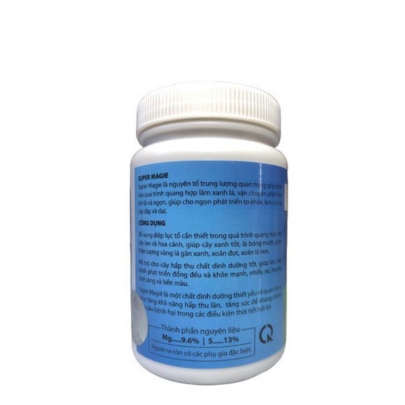 BỘ TỨ SUPER KALI, CANXI, MAGIE, SUPER 99 Thầy Tám Ngọc chuyên dùng cho hoa lan, cây cảnh hũ 100g