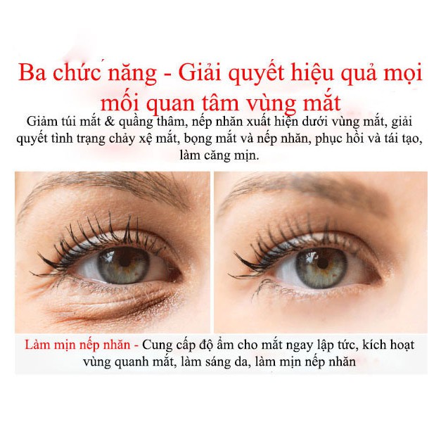 VIBRANT GLAMOUR Kem Mắt Làm Mờ Quầng Thâm Quầng Mắt, Nếp Nhăn Mắt, Bổ Sung Dưỡng Chất Cho Mắt Và Da Quanh Mắt Sr2u