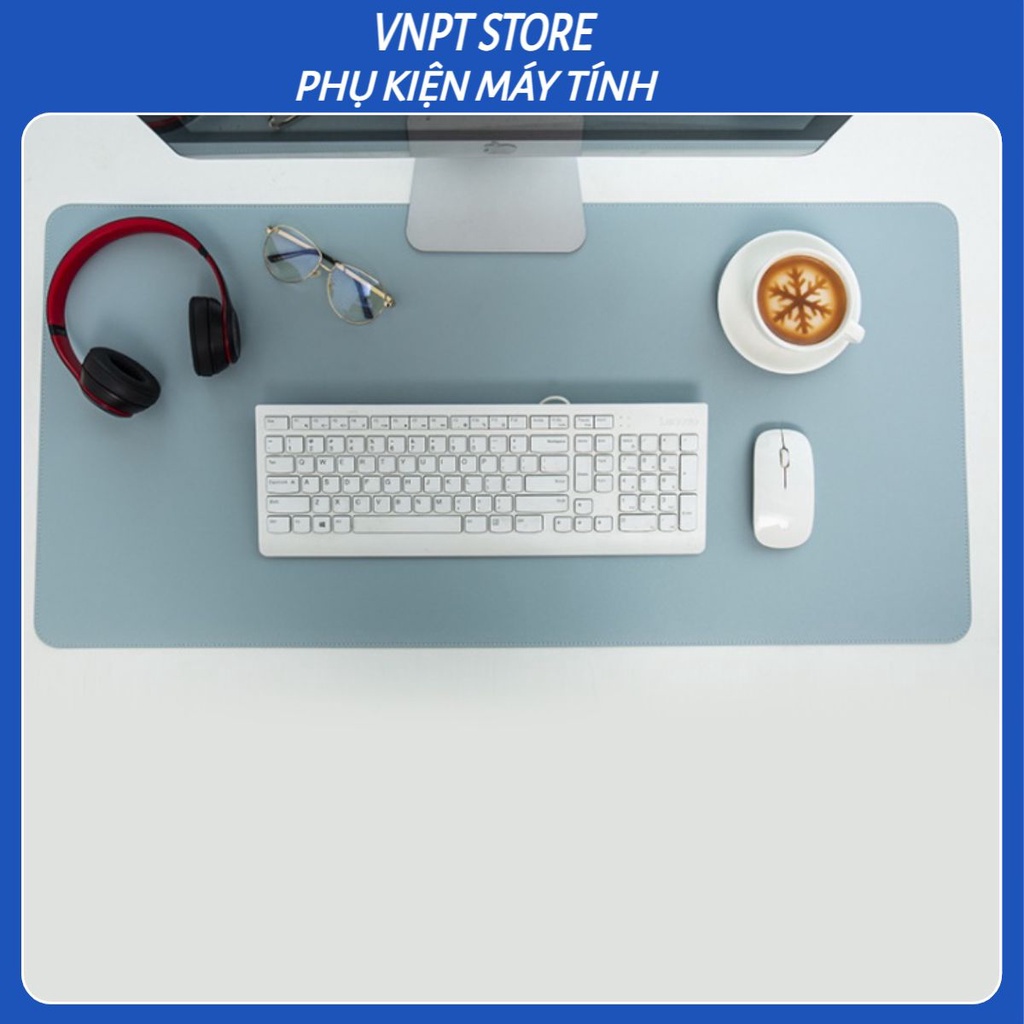 Miếng Da Trải Bàn Làm Việc Lót Chuột, Bàn Phím DeskPad Da Size Lớn 120x50, 100x50 Cao Cấp, Nhiều Màu.