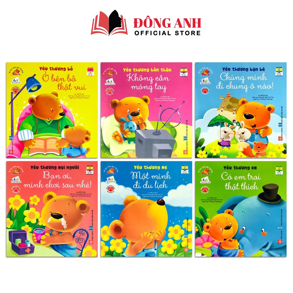 Sách - Bộ 6 cuốn Bé Học Cách Yêu Thương dành cho trẻ em từ 3-9 tuổi