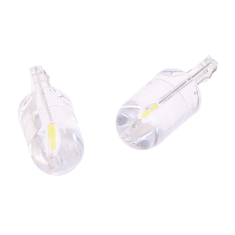 ✨Piqting 10PCS W5W T10 Glass Housing COB LED Car Bulb White License Plate Lamp Dome Light