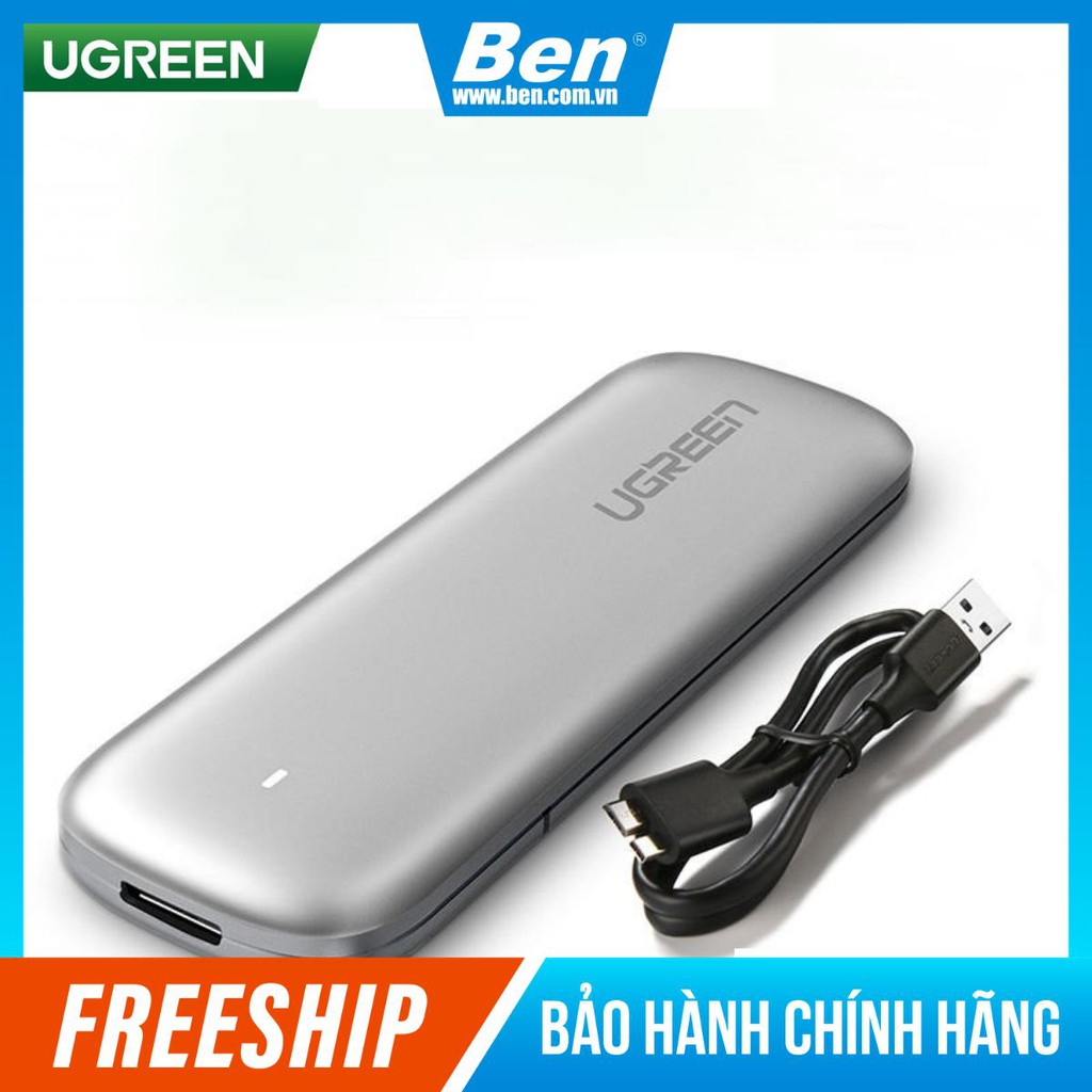 Thiết bị đựng ổ cứng UGREEN CM238 tương thích M2 SATA NGFF/NVME B-Key / M-Key và M+B Key 2280/2260/2242/2230