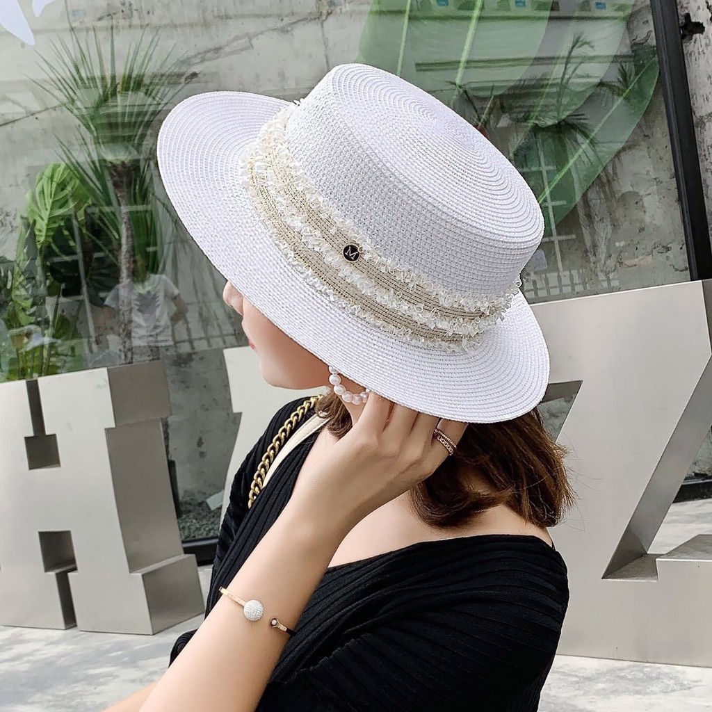 Mũ đỉnh bằng đai rua,hàng đẹp.