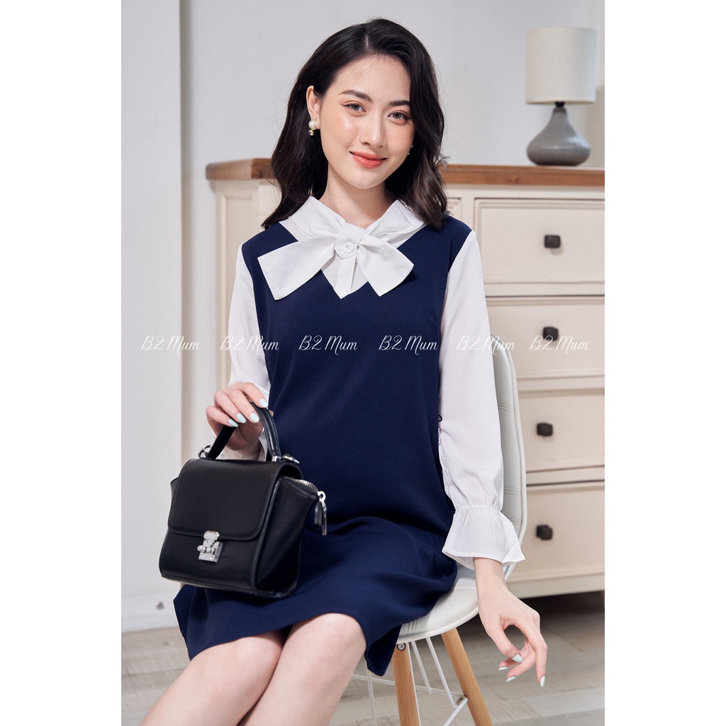 V204 Yếm liền V nơ cổ than