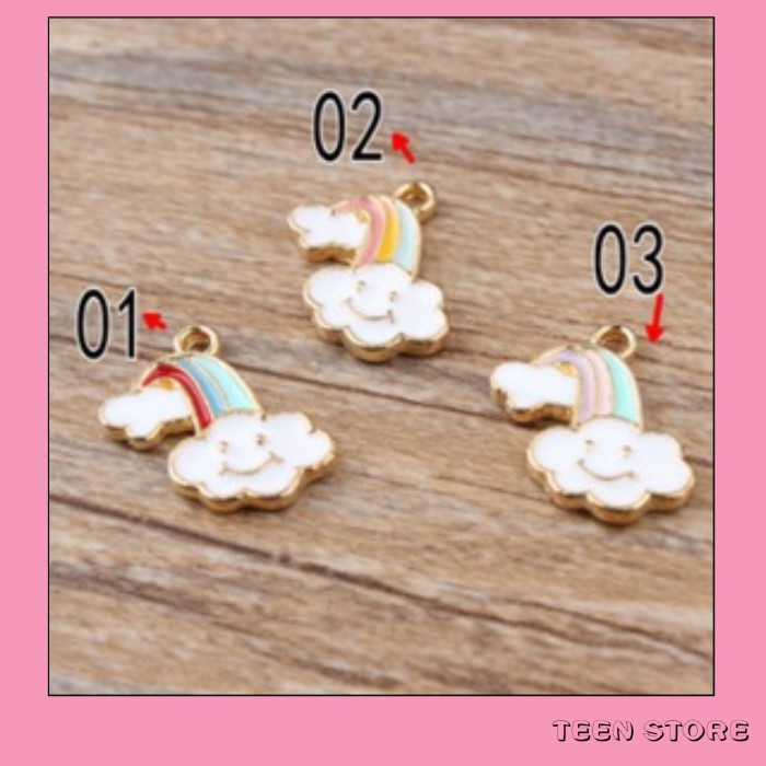 1 mặt mây cầu vồng (Tặng kèm khoen)