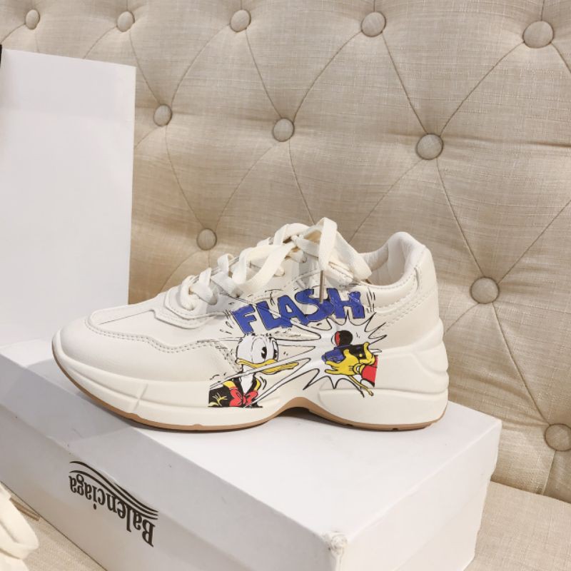 T(ẢNH THẬT) Giày Thể Thao 5p Vịt Đế Nhẹ Êm No Box