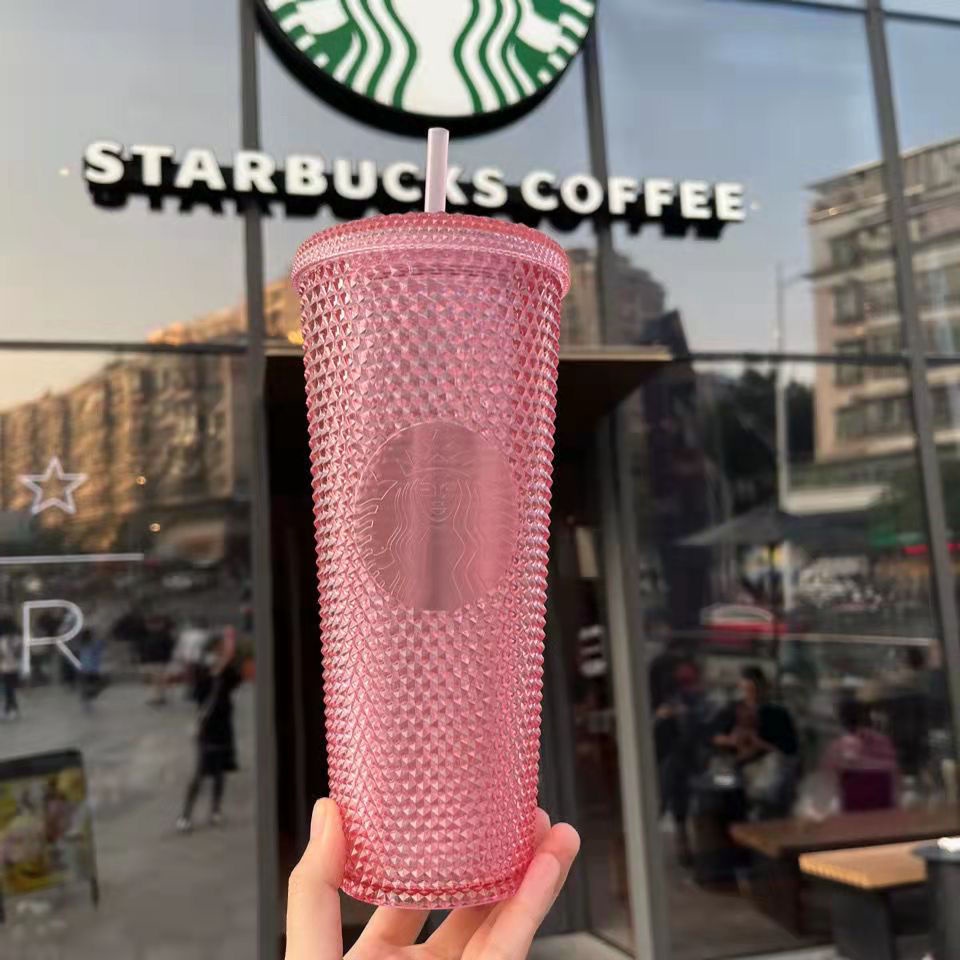 Cốc Starbucks Dung Tích 750ml Có Ống Hút Tái Sử Dụng Tiện Lợi