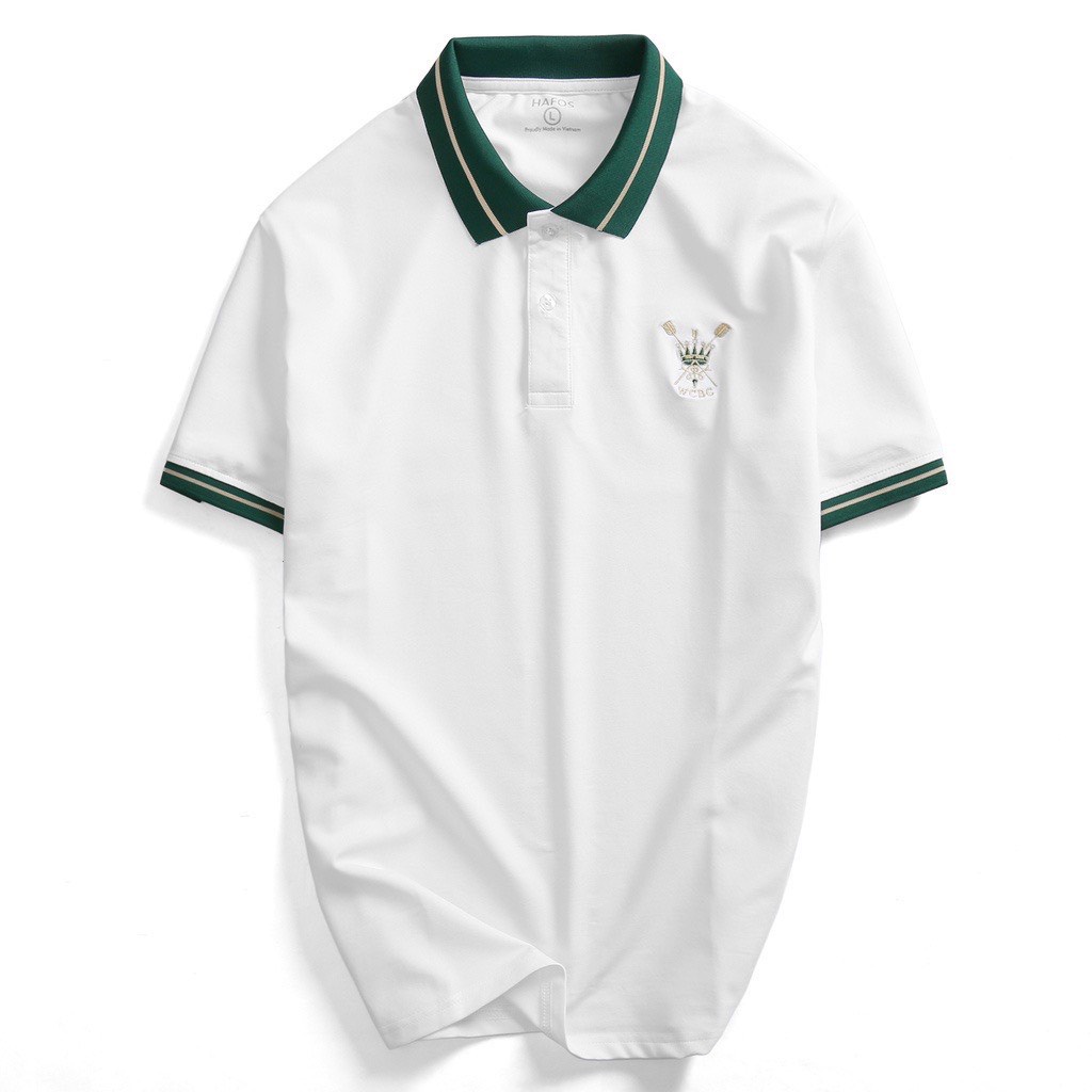 Áo polo nam nữ unisex logo vương miệng basic thoáng mát thấm hút mồ hôi