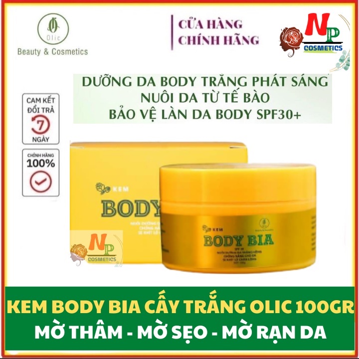 Kem Body Bia Olic chính hãng 100gram