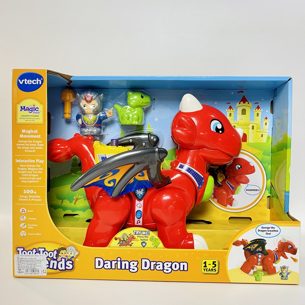 Đồ Chơi Trẻ Em Vtech - TTF 80-519603 Daring Dragon - Rồng Con Thân Thiện