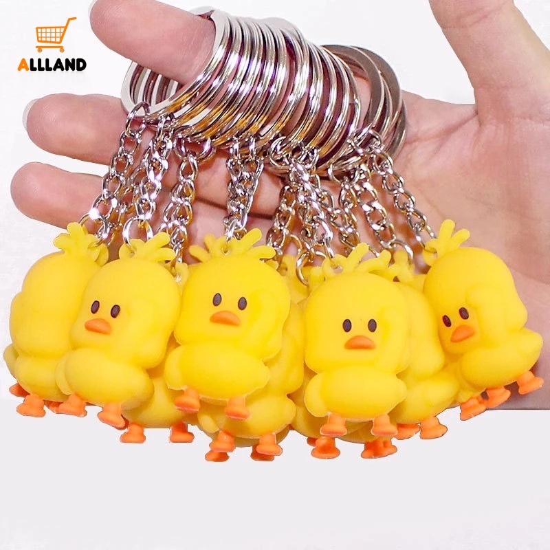 Móc Khóa Hình Vịt Hoạt Hình Nhảy Múa Đáng Yêu