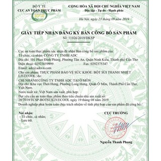 Bột Sủi Thanh Nhiệt Live Cool