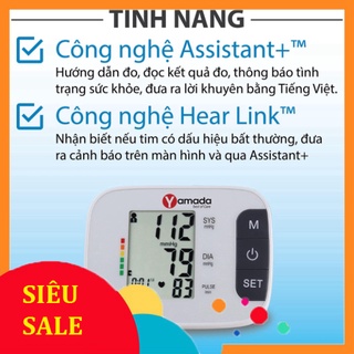 SALE RẺ NHẤT  Máy đo huyết áp bắp tay điện tử Yamada – Trợ lý ảo giọng nói Tiếng Việt thông minh SALE RẺ NHẤT