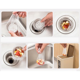 TÚI LỌC RÁC NHÀ BẾP - 5 Túi Lọc Rác Bồn Rửa Bát Tiện Ích