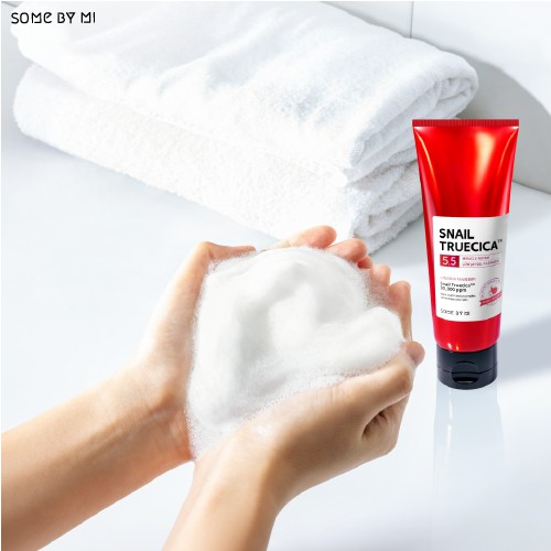 Sữa rửa mặt  dưỡng ẩm và phục hồi da SOME BY MI SNAIL TRUECICA MIRACLE REPAIR LOW pH GEL CLEANSER 100ml | BigBuy360 - bigbuy360.vn