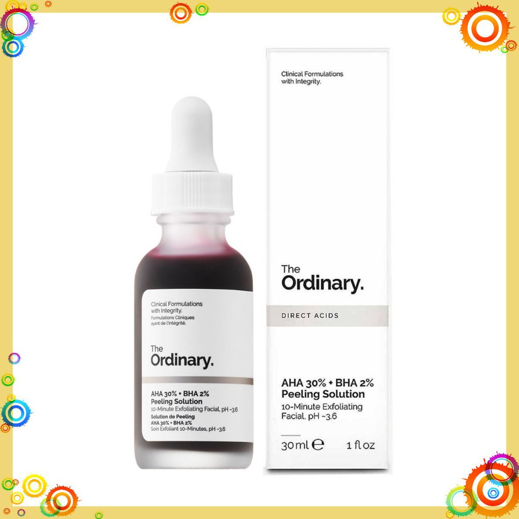 Tẩy Tế Bào Chết Mặt The Ordinary AHA 30% + BHA 2% Peeling Solution 30ml giá quá mềm
