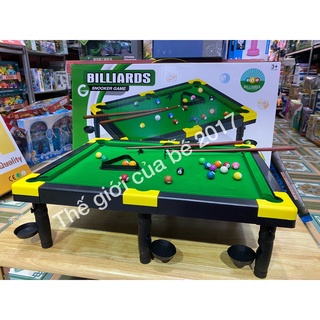 Rẻ vô địch] Bàn bi-a , bida cỡ đại có 13 bi đánh số cho bé có lót nỉ