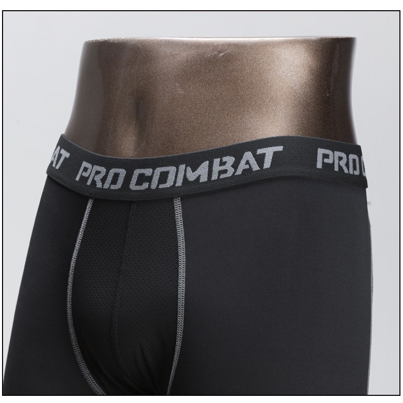 [LOẠI 1] QUẦN GIỮ NHIỆT COMBAT PRO NAM TẬP GYM BÓNG ĐÁ BÓNG RỔ , quần Legging nam cao cấp viền trắng